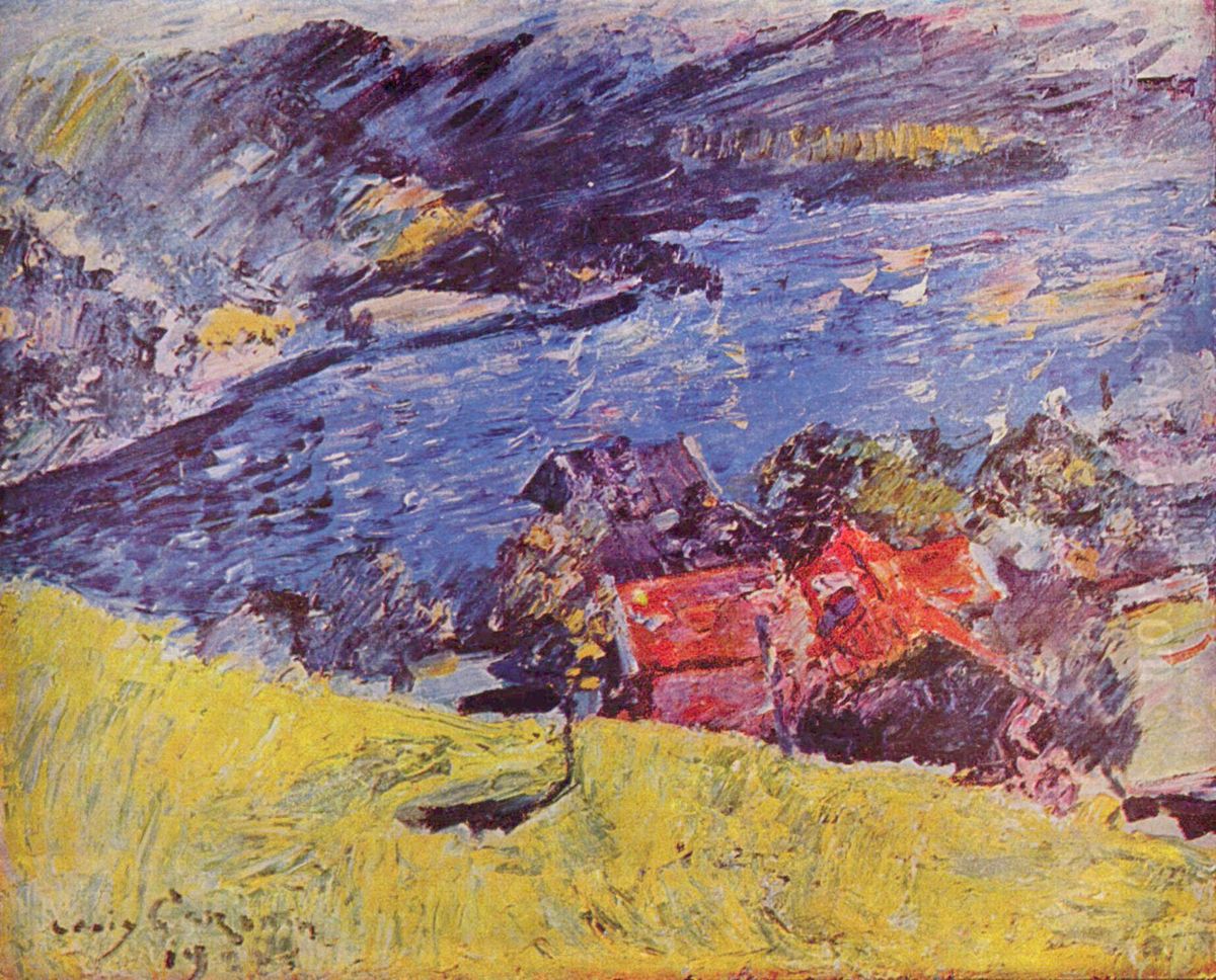 Walchensee Oil Painting by Lovis (Franz Heinrich Louis) Corinth