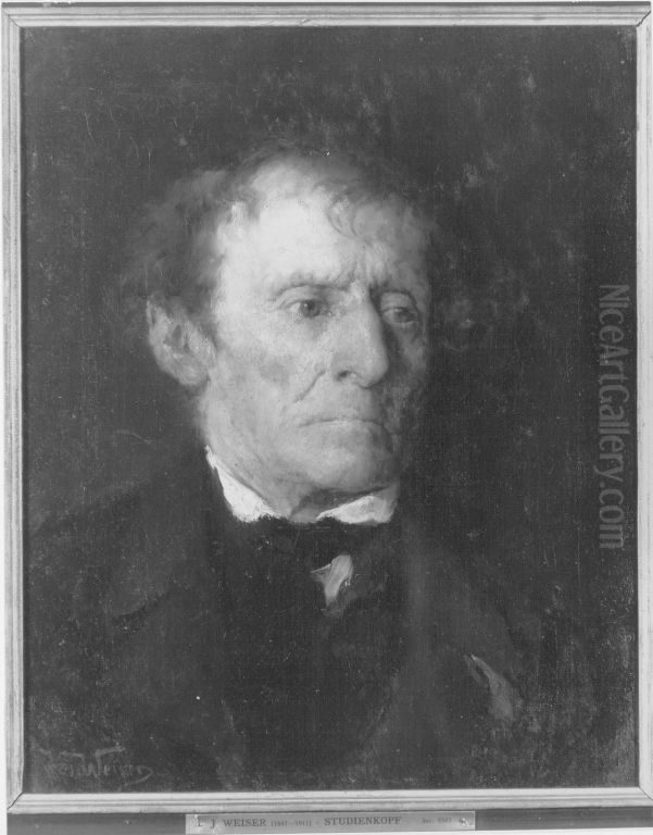 Kopf eines alten Mannes Oil Painting by Joseph Emanuel Weiser