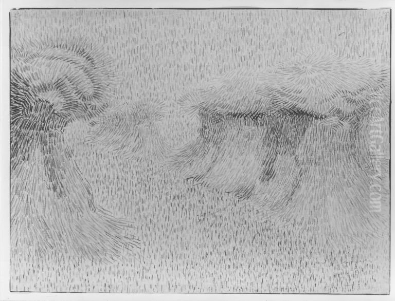 Kornfeld Oil Painting by Christian Rohlfs