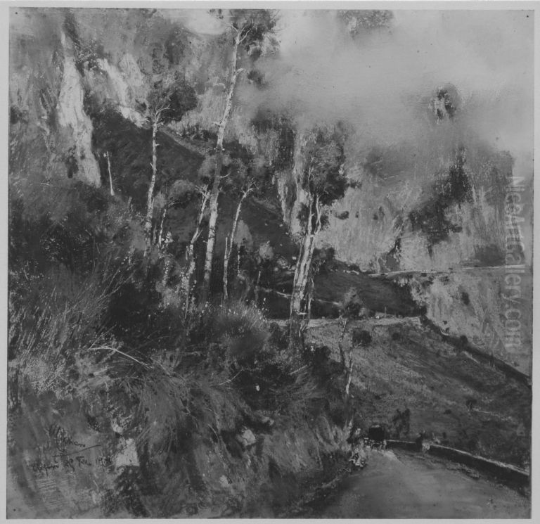 Monte Solaro auf Capri Oil Painting by Giuseppe Casciaro