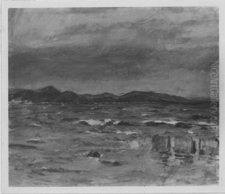 Kuste bei St. Tropez Oil Painting by Hans Sutter