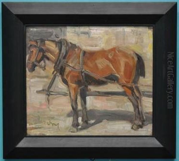 Pferdeskizze I Oil Painting by Franz Marc