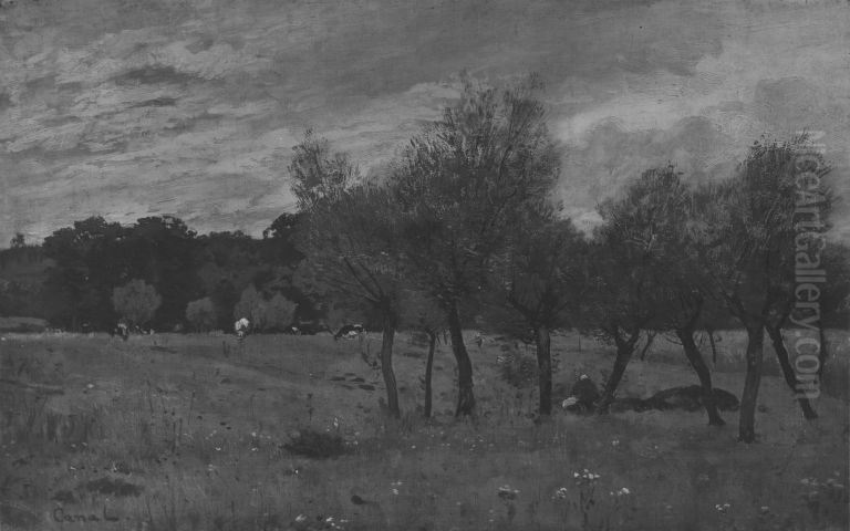 Unter Weiden Oil Painting by Gilbert Von Canal