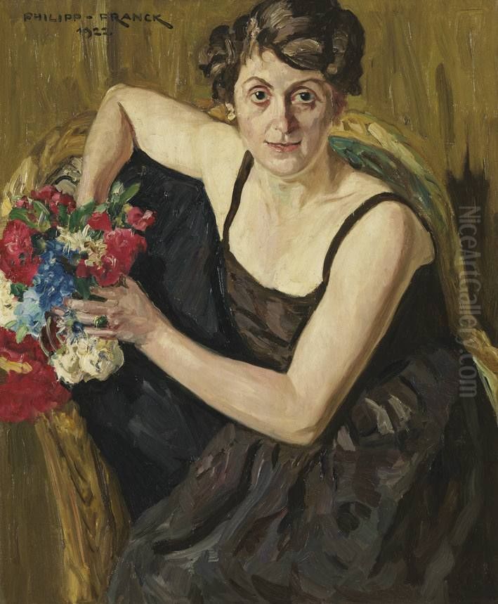 Damenbildnis Oil Painting by Philipp Franck