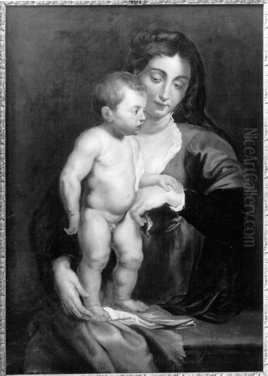 Maria mit dem Kinde Oil Painting by (studio of) Rubens, Peter Paul