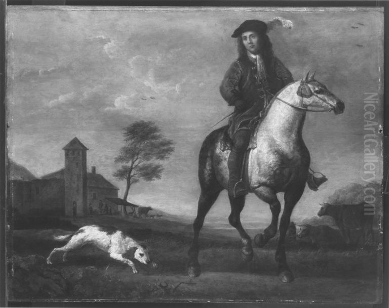 A Young Gentleman on Horseback Oil Painting by Aelbert Cuyp