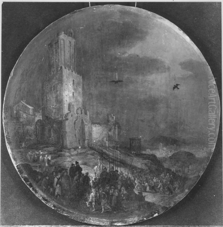 Der Kreuzweg Oil Painting by Jan Brughel