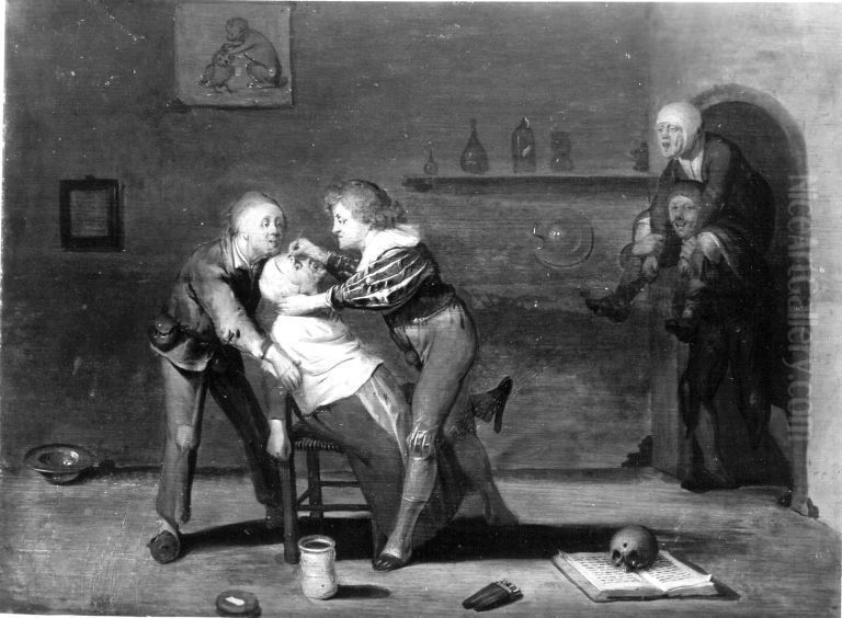 Der Wundarzt Oil Painting by Pieter Quast