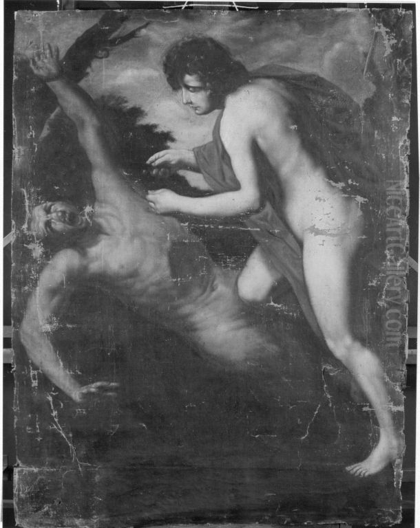 Apoll schindet Marsyas Oil Painting by Guido Reni