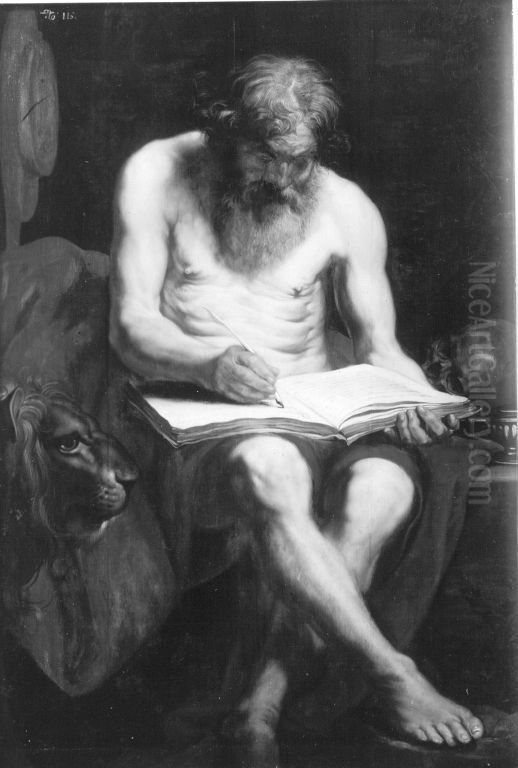 Hl. Hieronymus Oil Painting by Jacob Jordaens