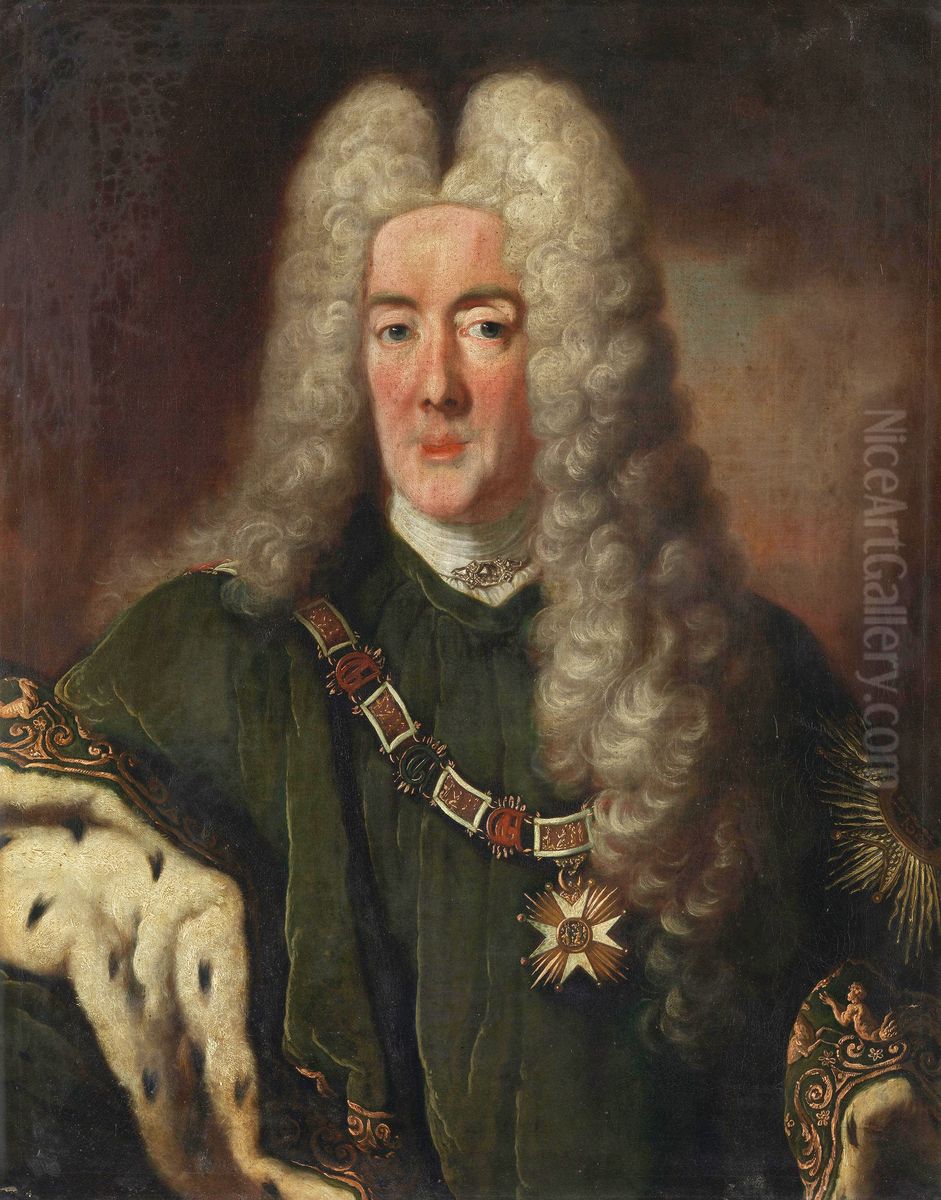 Kurfurst Karl Philipp von der Pfalz Oil Painting by Pierre Goudreaux
