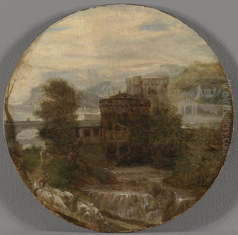 Landschaft Oil Painting by Sebastien Bourdon