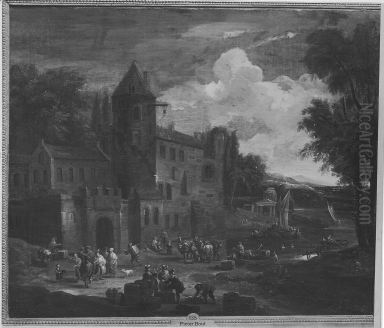 Landschaft italienischen Charakters Oil Painting by Pieter Bout