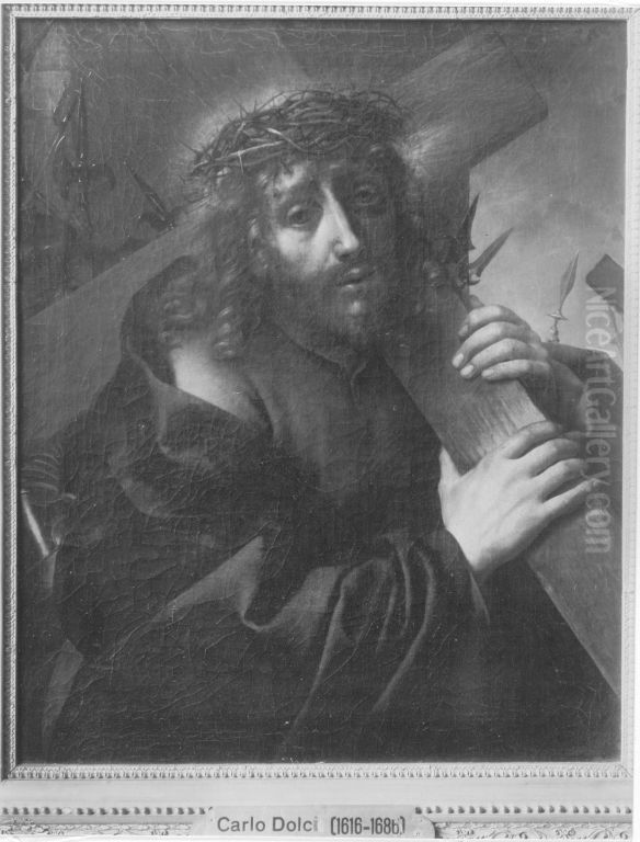 Kreuztragender Christus Oil Painting by Carlo Dolci