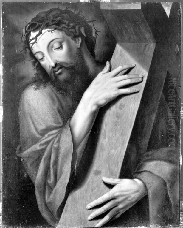 Kreuztragender Christus Oil Painting by Luis de Morales