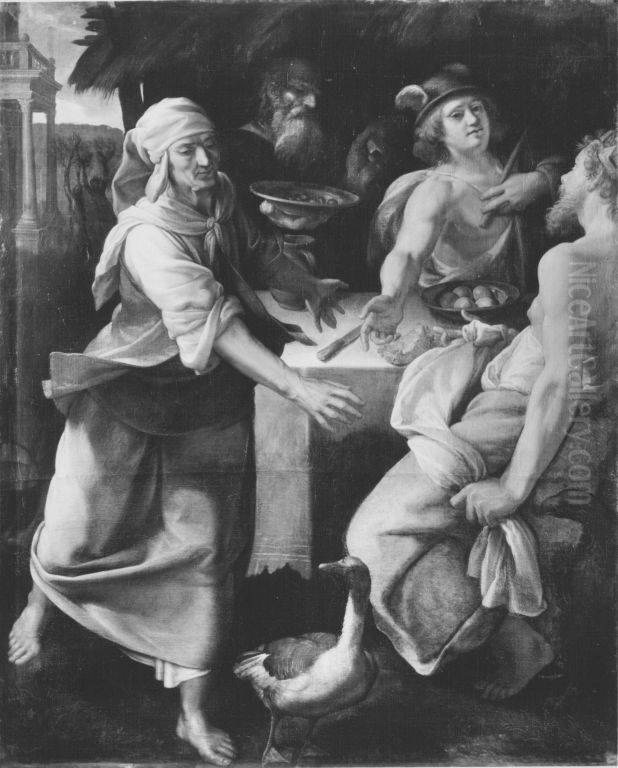 Jupiter und Merkur Oil Painting by Cristofano Allori