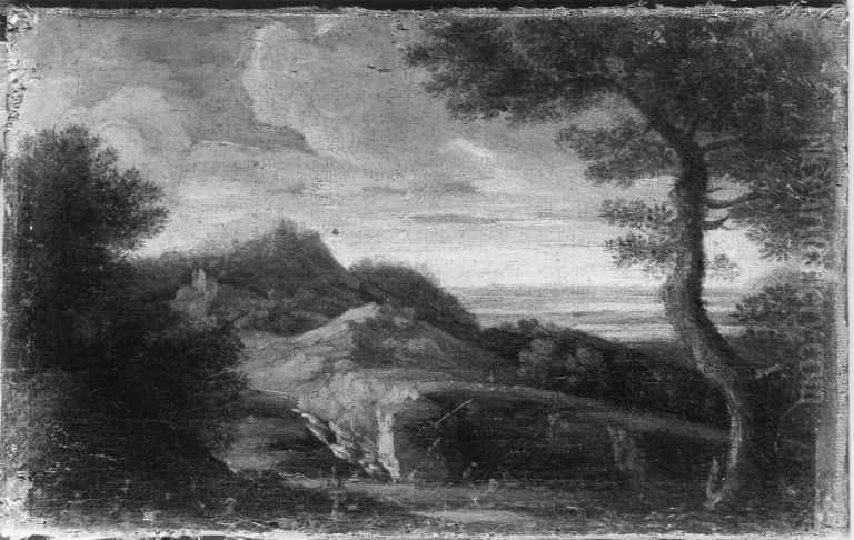 Italienische Hugellandschaft Oil Painting by Gaspard Dughet