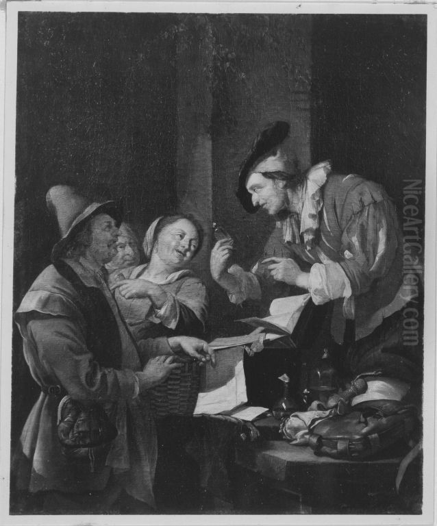 Quacksalber Oil Painting by Jacob Toorenvliet