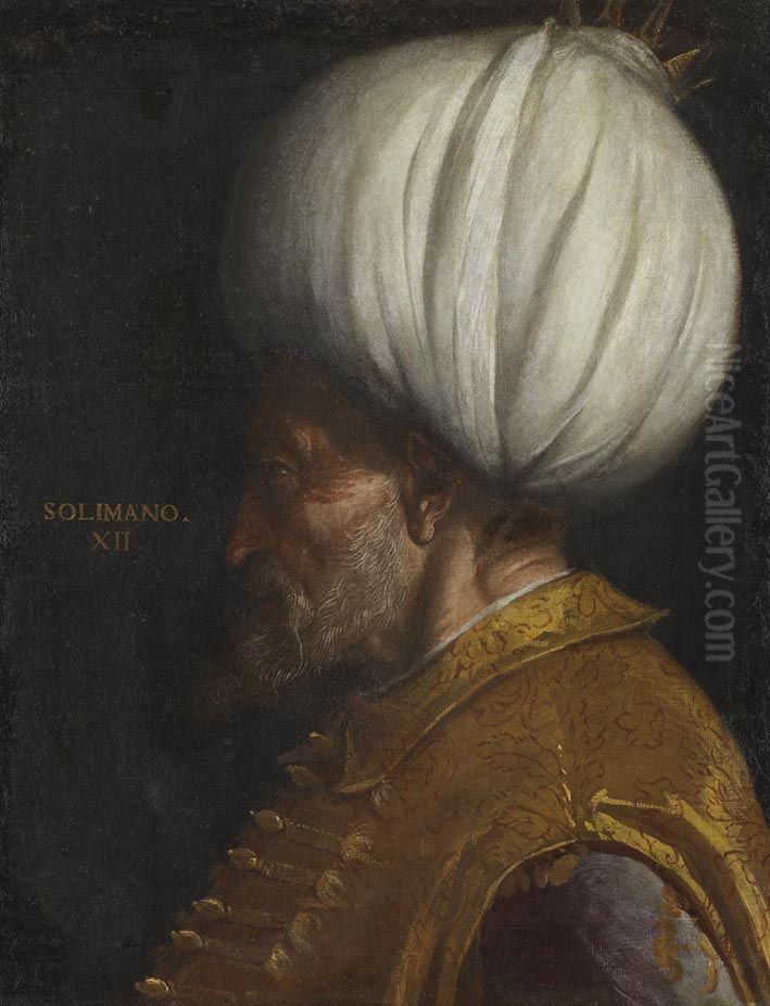 Sultan Soliman II. Oil Painting by Paolo Veronese (Caliari)