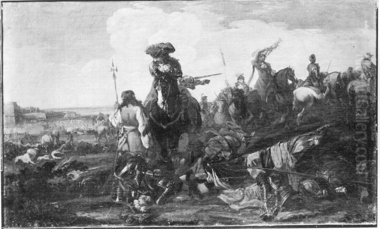 Schlachtenbild Oil Painting by Domenico Gargiulo