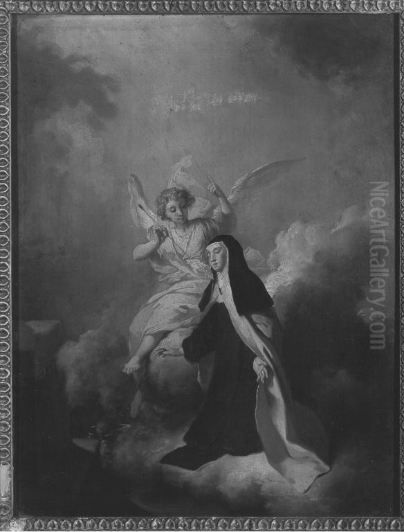 Verzuckung der hl. Theresia Oil Painting by Christian Wilhelm Ernst Dietrich