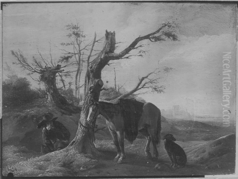 Abgestiegener Reiter Oil Painting by Philips Wouwerman