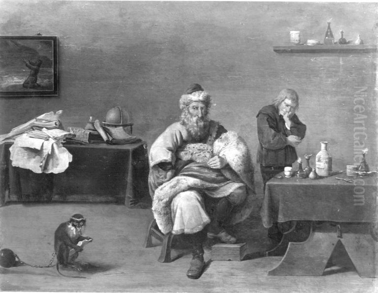 Der Zahnarzt Oil Painting by Zeger Jacob Van Helmont