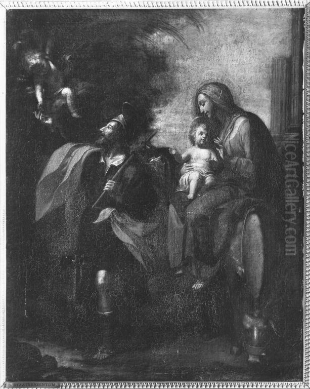 Die Flucht nach Agypten Oil Painting by Onorio Marinari