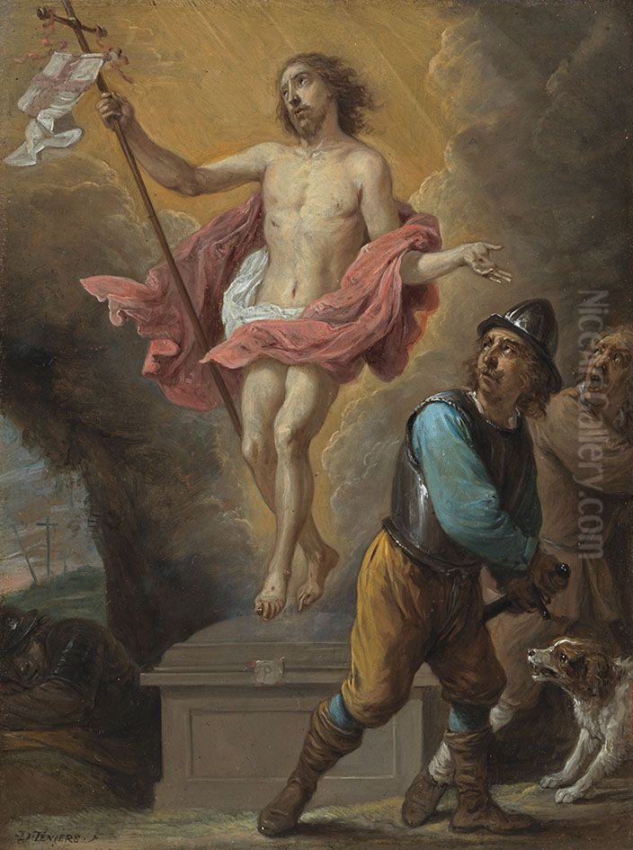 Auferstehung Christi Oil Painting by David Teniers the Younger