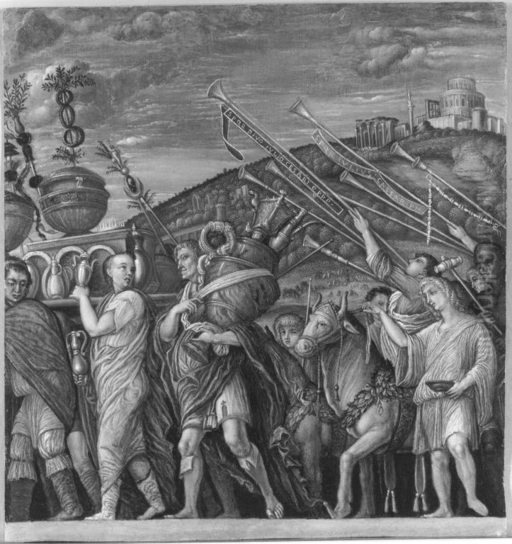 Casars Triumphzug II  (Kopie nach Mantegna) Oil Painting by Ludovico Dondi