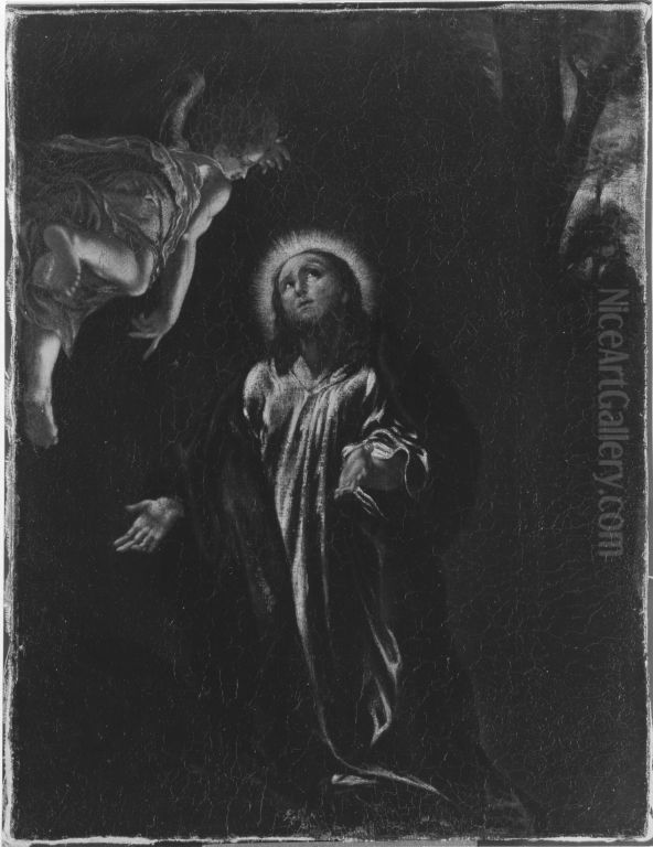 Christus am Olberg Oil Painting by Antonio da Correggio