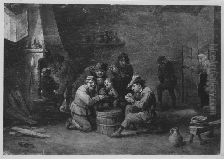Bauerngenre Oil Painting by David Teniers the Younger