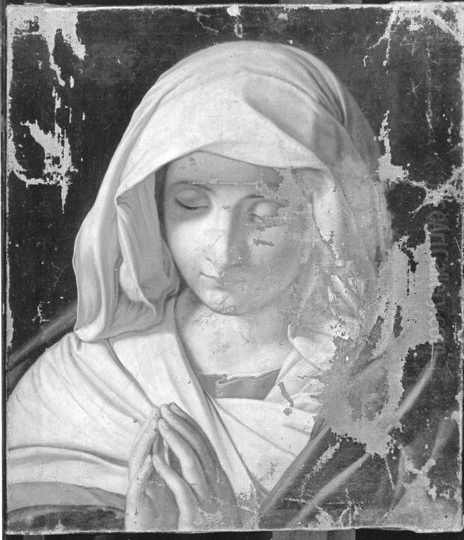 Betende Maria Oil Painting by Giovanni Battista Salvi da Sassoferrato