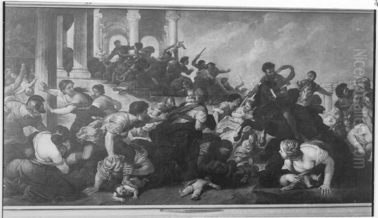 Bethlehemitischer Kindermord Oil Painting by Luca Giordano