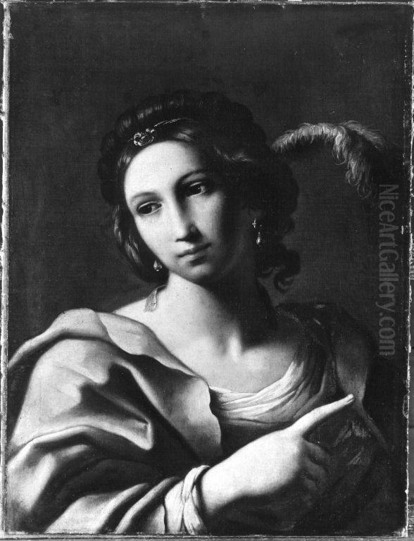 Frauenbildnis Oil Painting by Giovanni Francesco Barbieri