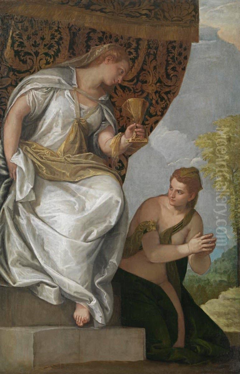 Fides Oil Painting by Paolo Veronese (Caliari)