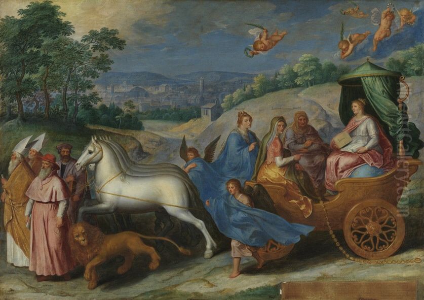 Triumph der katholischen Kirche Oil Painting by Otto van Veen