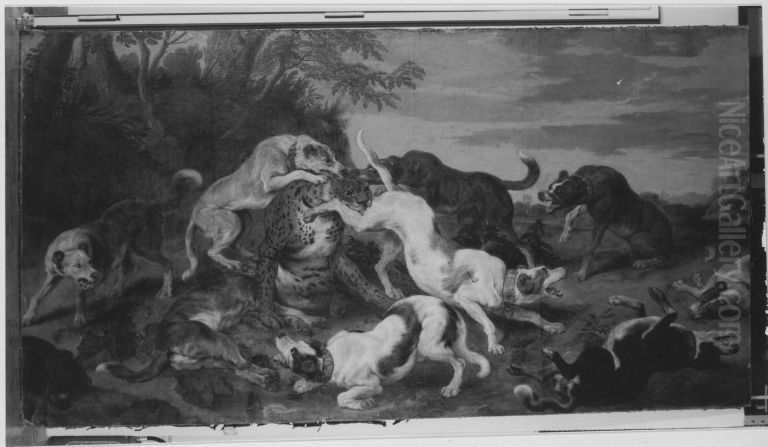 Pantherjagd Oil Painting by Paul de Vos