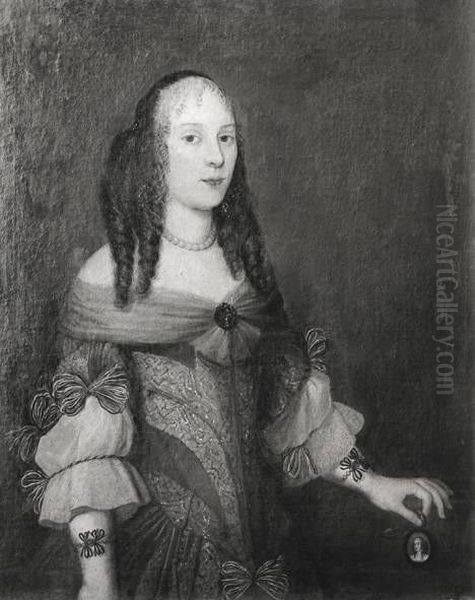 Unbekannte Dame Oil Painting by Johann Ulrich Mayr