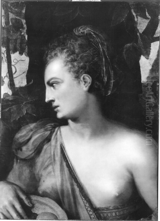 Weibliche Halbfigur Oil Painting by Frans Floris I