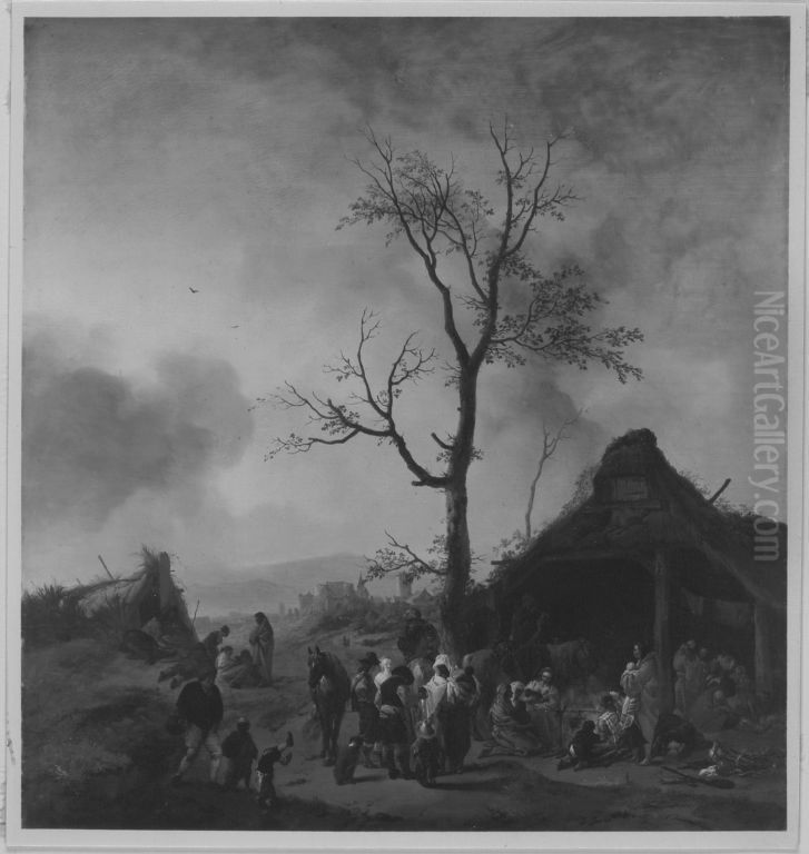 Zigeunerlager Oil Painting by Philips Wouwerman
