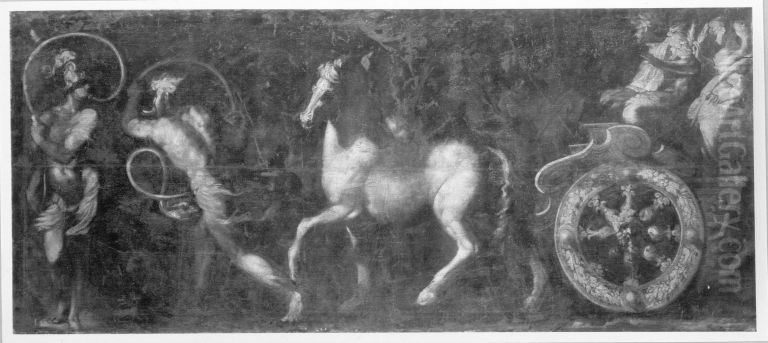 Der Wagen des Triumphators Oil Painting by Giovanni Andrea Donducci