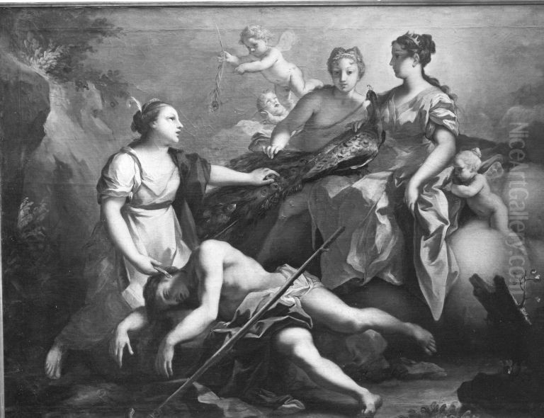 Die Argusaugen Oil Painting by Charles-Amedee-Philippe van Loo