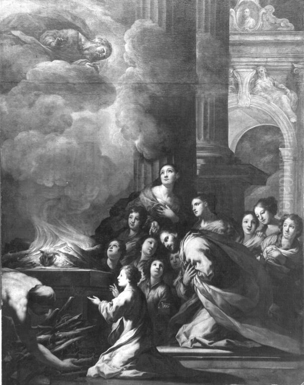 Dankopfer Oil Painting by Antonio Zanchi