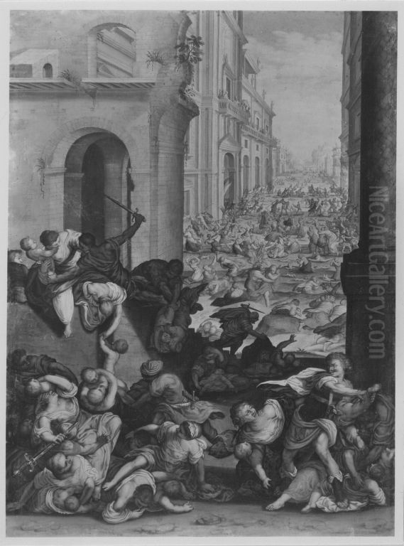 Der bethlehemitische Kindermord Oil Painting by Antonio Tempesta