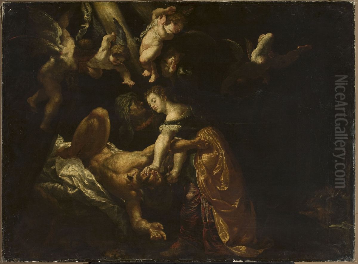 Judith beheading Holofernes Oil Painting by (studio of) Rubens, Peter Paul