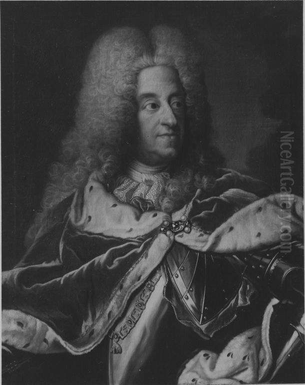 Bildnis des Kurfursten Max Emanuel von Bayern (1662-1726) Oil Painting by Joseph Vivien