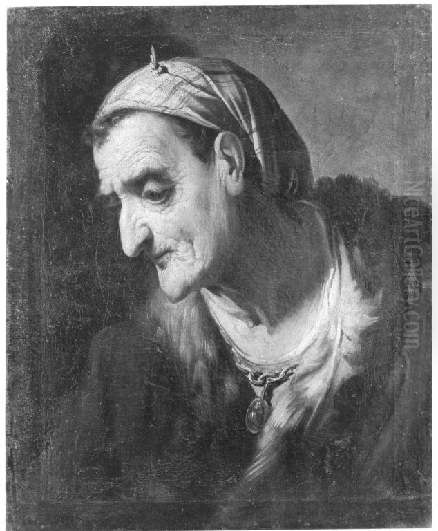 Bildnis einer alten Frau Oil Painting by Rembrandt
