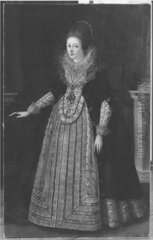 Bildnis einer jungen Furstin Oil Painting by Engelhard de Pee