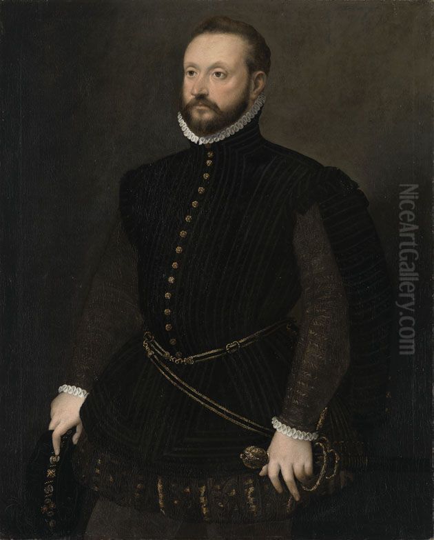 Bildnis eines Mannes Oil Painting by Giovanni Battista Moroni